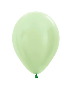 Globo de Látex Verde Lima Satín R-12