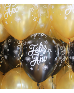 Globos de látex para Año Nuevo inflados con Helio Certificado por unidad