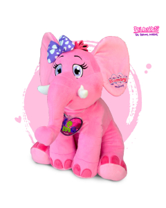 Peluche Elefante Bamby Rosada, Mediana Al: 35 cm