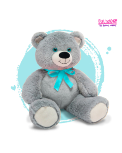 Peluche Oso Gris Mediano Al: 36 cm