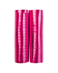 Serpentina fucsia metal papel 4 metros por 2 rollos