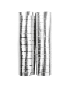 Serpentina plateada metal papel 4 metros por 2 rollos