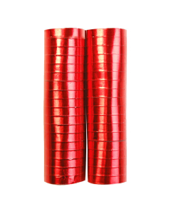 Serpentina roja metal papel 4 metros por 2 rollos