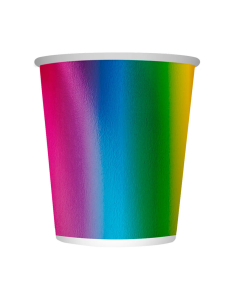 Vaso tornasol en cartón 9 oz