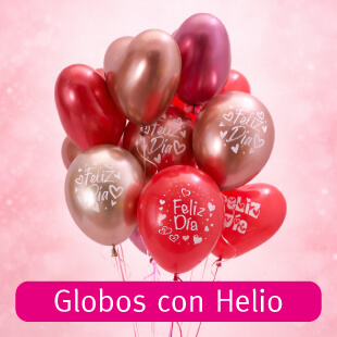 Globos para San Valentin inflados con Helio Certificado