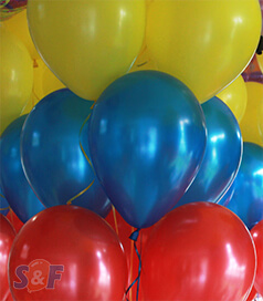 Globos metal inflados con Helio Certificado