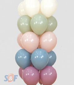 Globos pastel dusk inflados con Helio Certificado